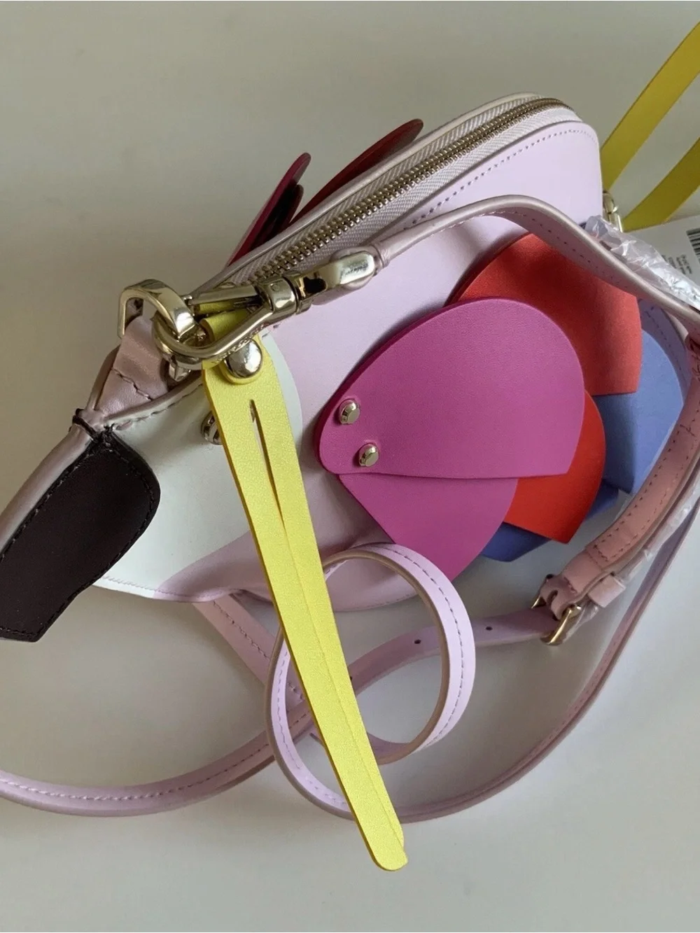 KATE SPADE FLOCK PARTY PARROT LEATHER CROSSBODY NWT